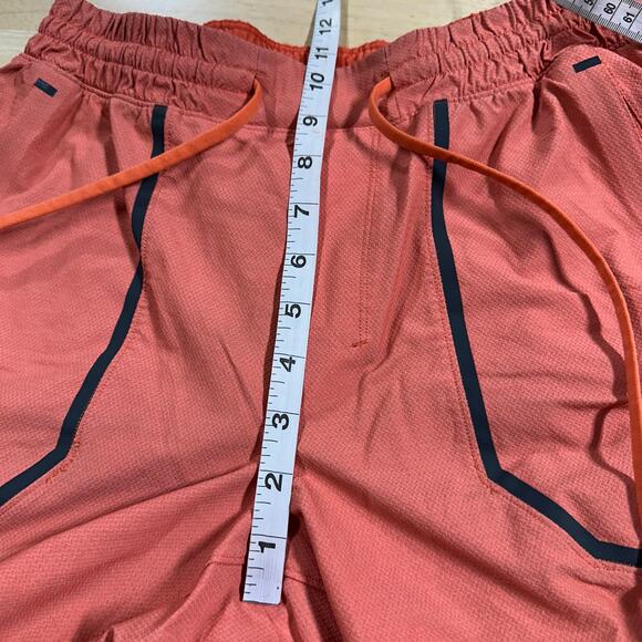 Lululemon SeaWheeze Surge Lined Short Reflective Orange Men's Size Small EUC - Picture 5 of 6